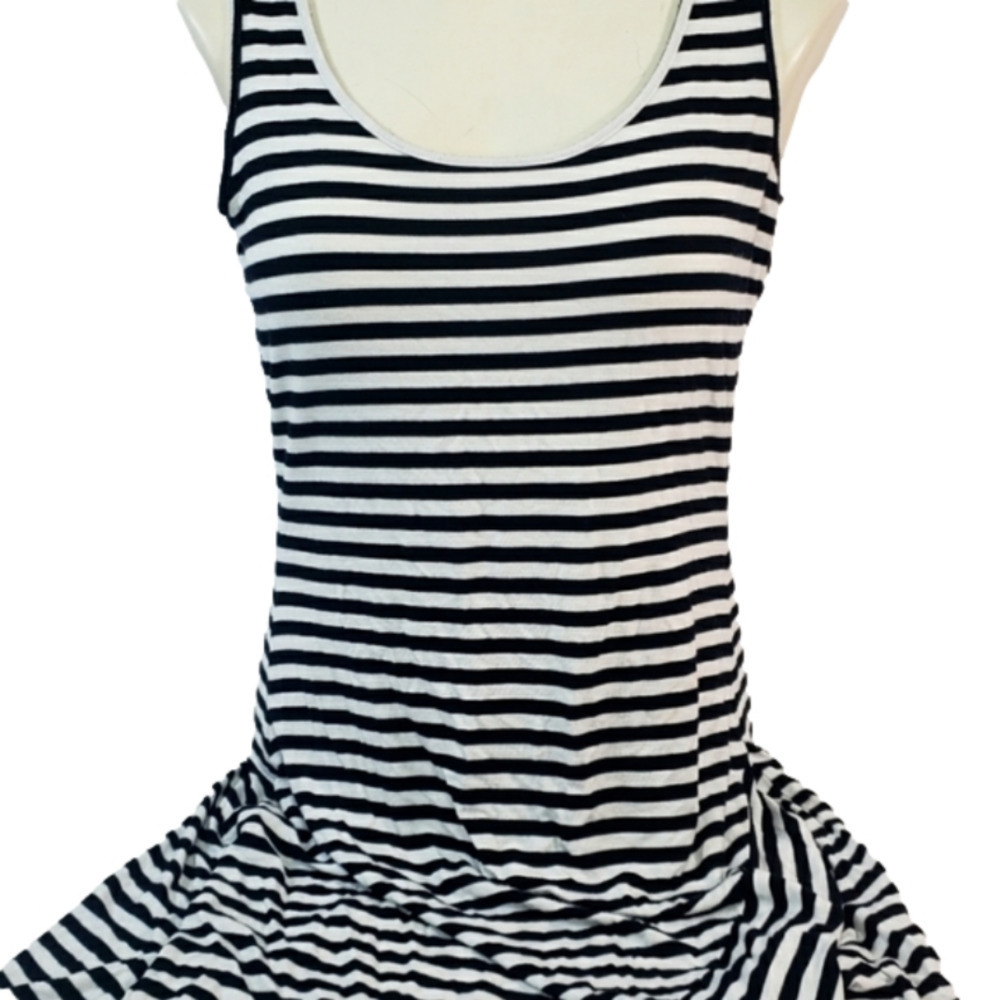 Calvin Klein Black & White Stripped Dress
